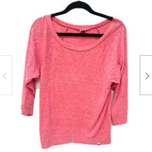 Roxy Womens Light Pink Long Sleeve Sweater Top S/P CH - Picture 1 of 3
